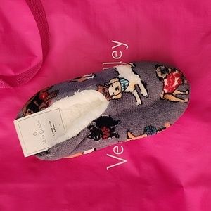 Vera Bradley Holiday Dogs Soft Fleece Slippers - Large (9-10)